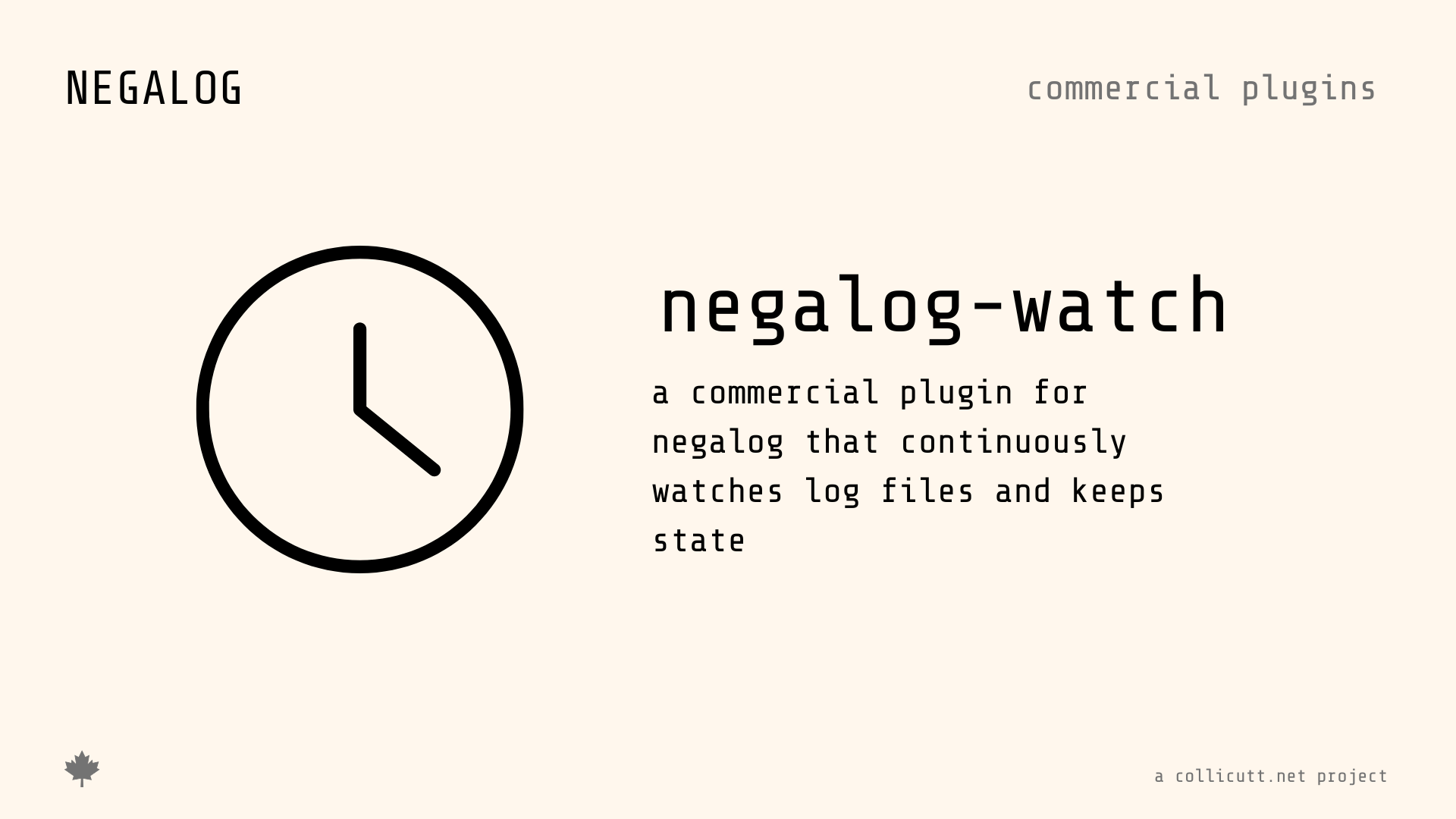 NegaLog Watch